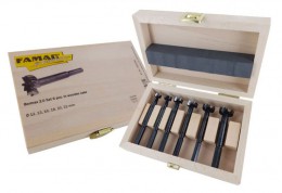 Famag Bormax 2.0 Forstner Bit Set of 6pcs 12, 13, 16, 18, 20, 22mm in Wooden Box £94.95